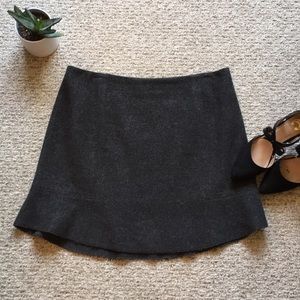 Madewell Wool Grey Skirt